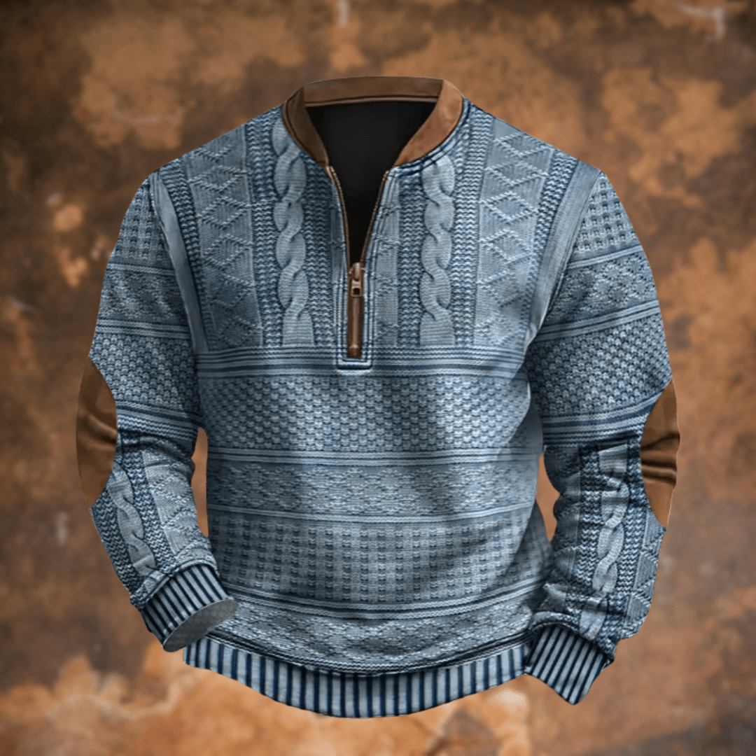 Lenoir™ | Pull élégant à manches longues avec fermeture éclair