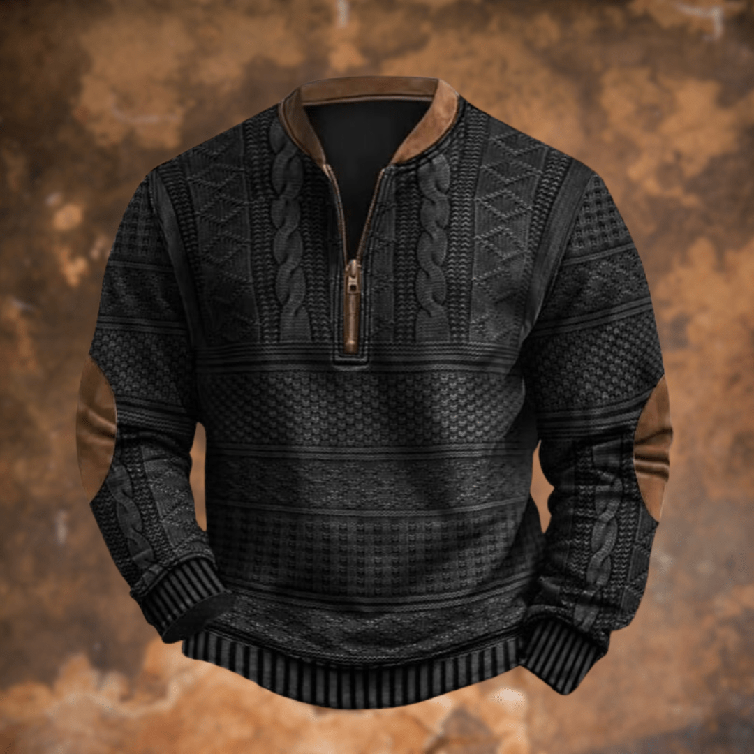 Lenoir™ | Pull élégant à manches longues avec fermeture éclair