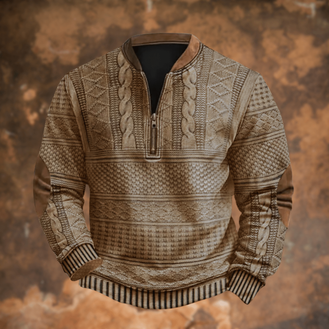 Lenoir™ | Pull élégant à manches longues avec fermeture éclair