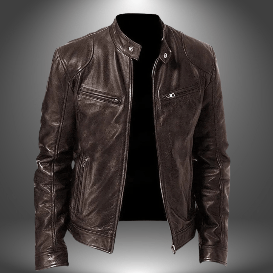 Lenoir™ | Veste en cuir artisanal pour homme