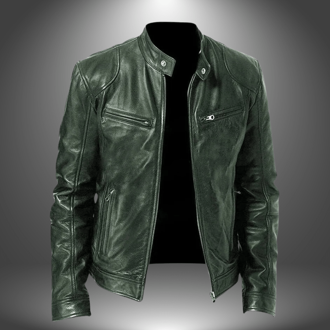 Lenoir™ | Veste en cuir artisanal pour homme