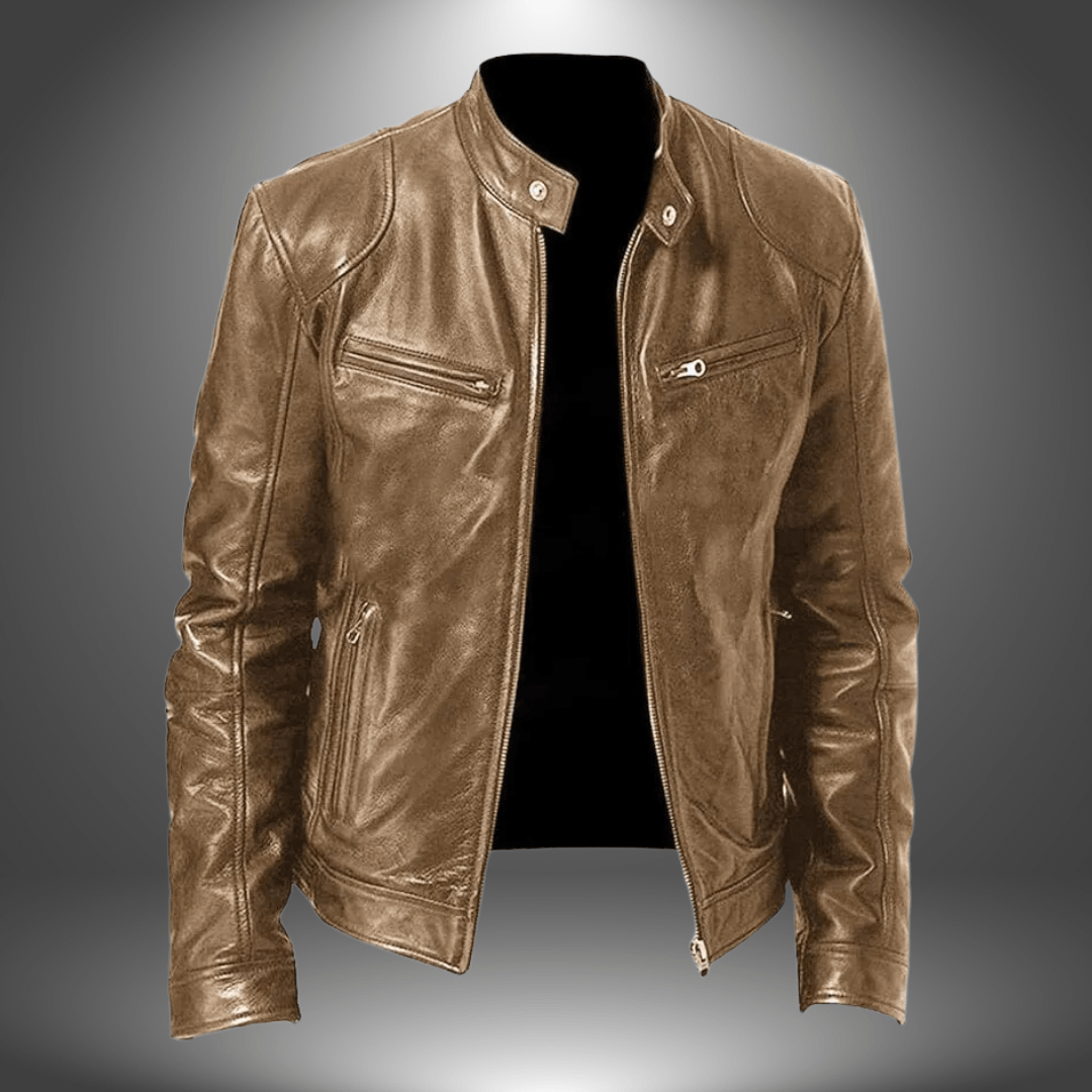 Lenoir™ | Veste en cuir artisanal pour homme