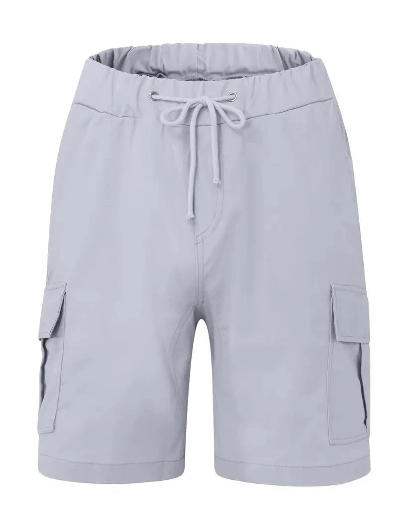 Lenoir™ | Short cargo décontracté à taille non élastique avec cordon