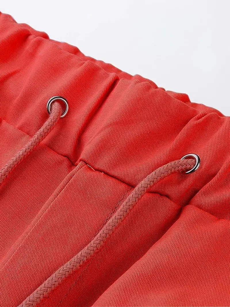 Lenoir™ | Short cargo décontracté à taille non élastique avec cordon