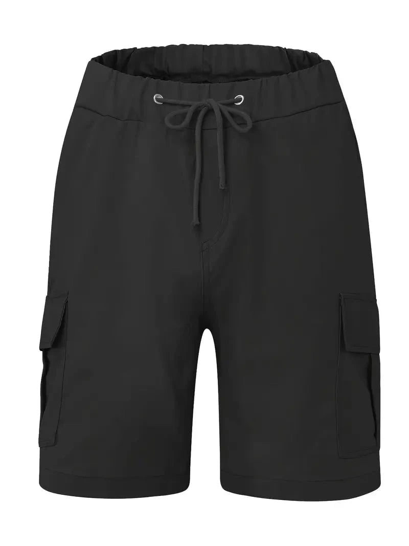 Lenoir™ | Short cargo décontracté à taille non élastique avec cordon