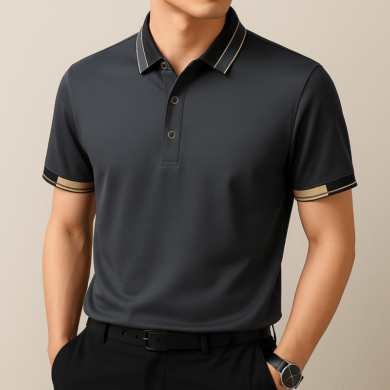 Lenoir™ | Polo à finitions contrastées