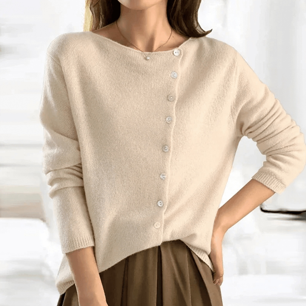 Lenoir™ | Cardigan classique en maille boutonnée