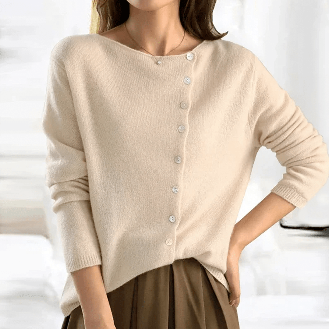 Lenoir™ | Cardigan classique en maille boutonnée