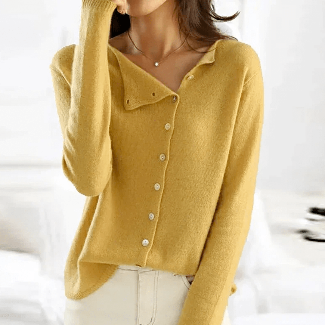 Lenoir™ | Cardigan classique en maille boutonnée