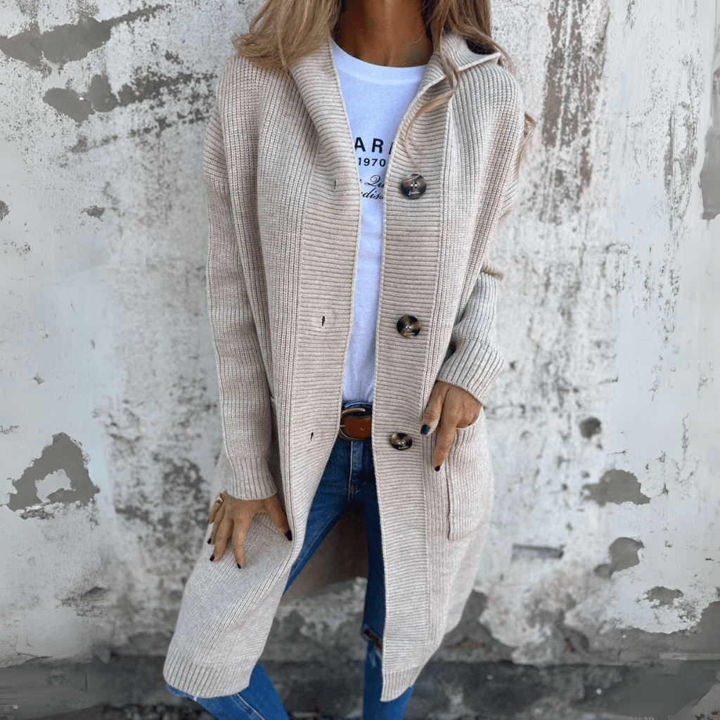 Lorène | Veste longue élégante femme