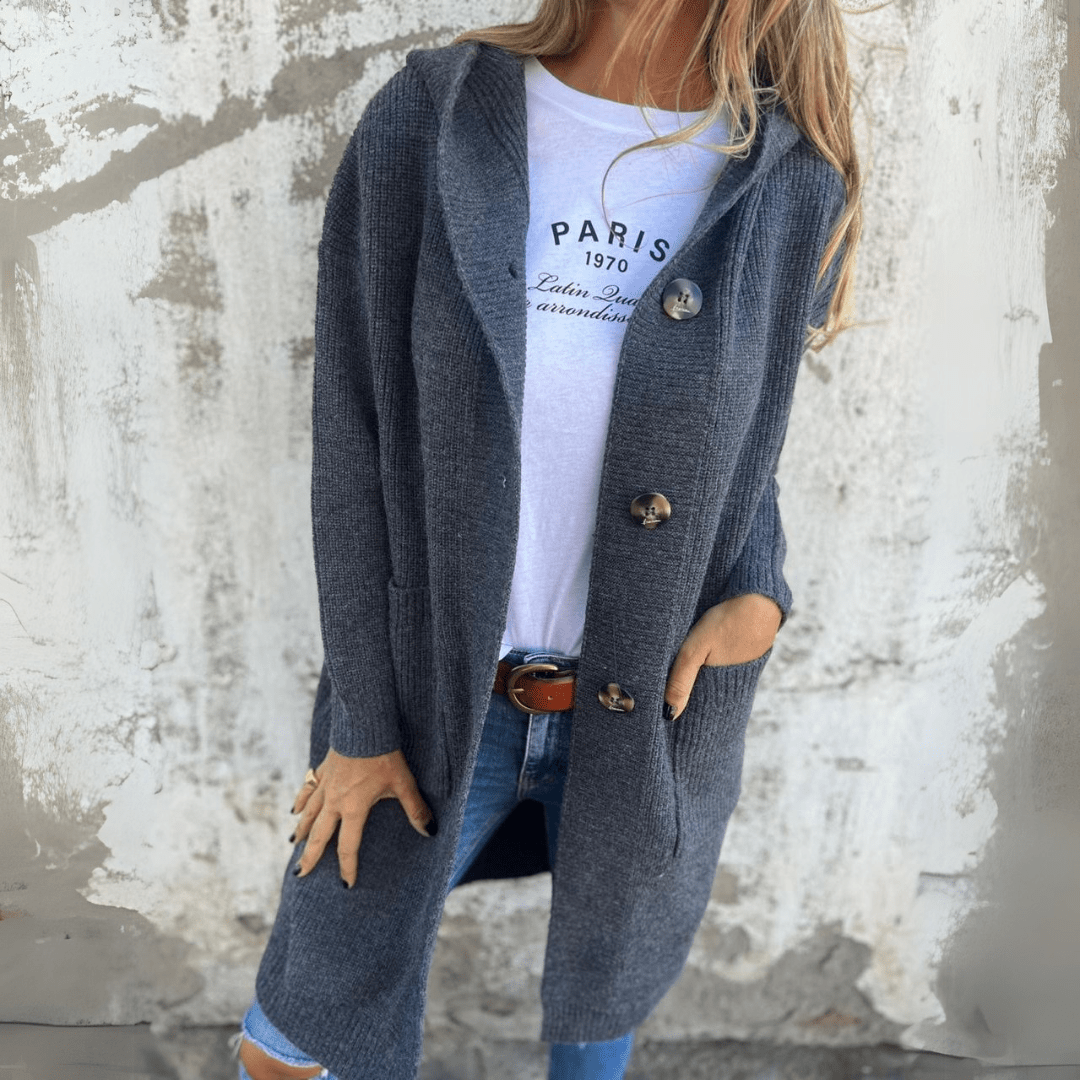 Lorène | Veste longue élégante femme