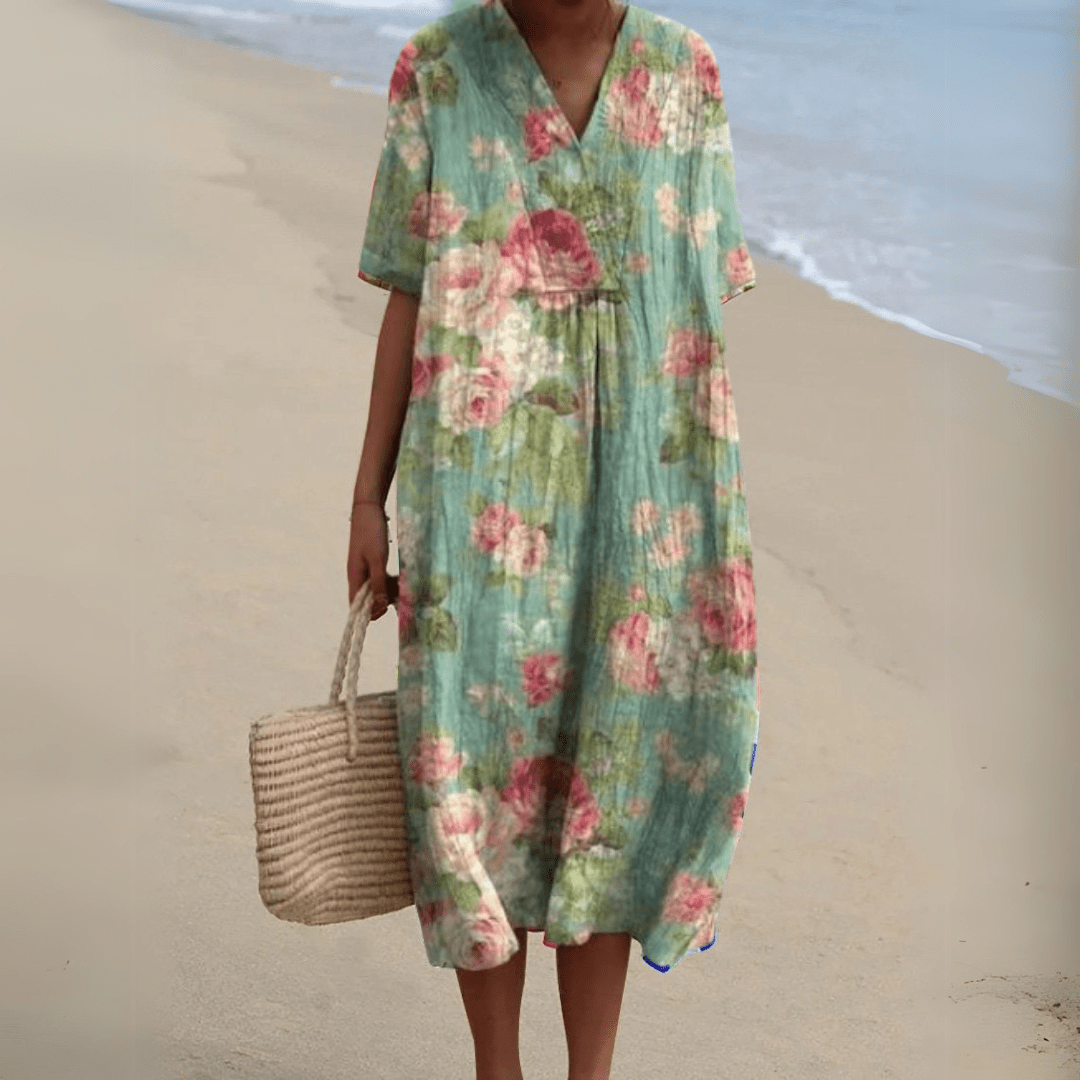 Nicole | Robe d'Été à Fleurs