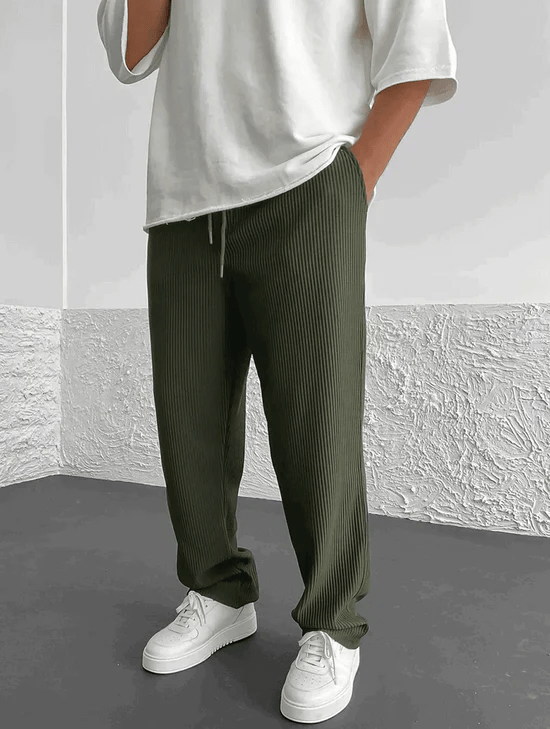 Lenoir™ | Pantalon côtelé coupe décontractée