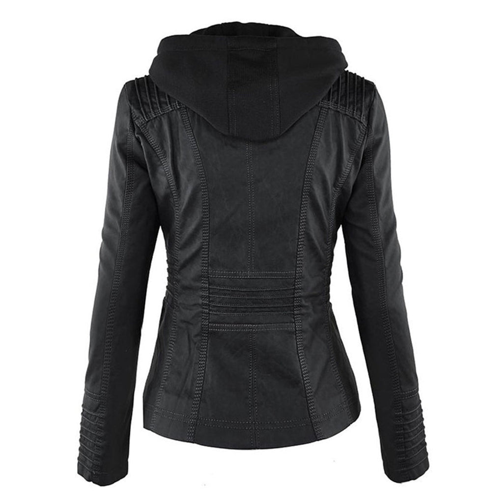Élodie™ – Veste en cuir cintrée