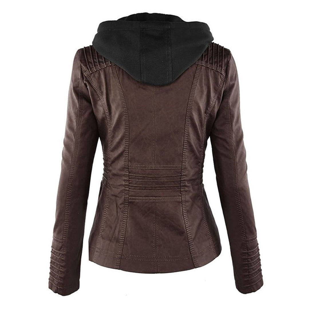 Élodie™ – Veste en cuir cintrée