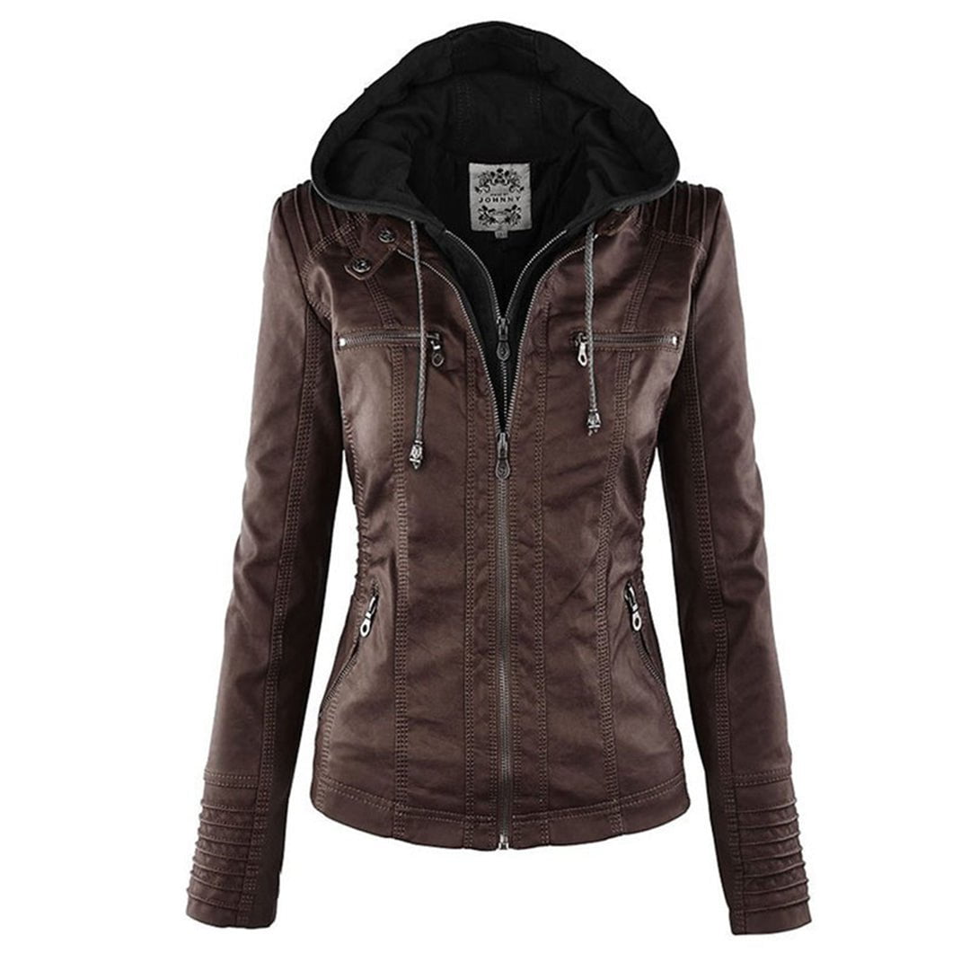 Élodie™ – Veste en cuir cintrée