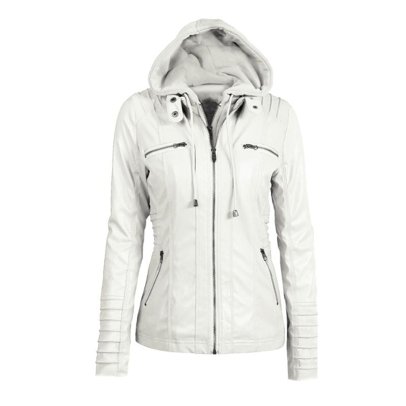 Élodie™ – Veste en cuir cintrée