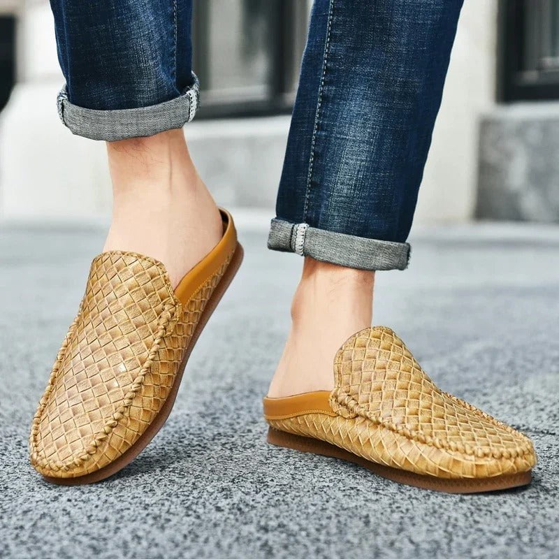 Lenoir™ | Chaussures décontractées en cuir tissé