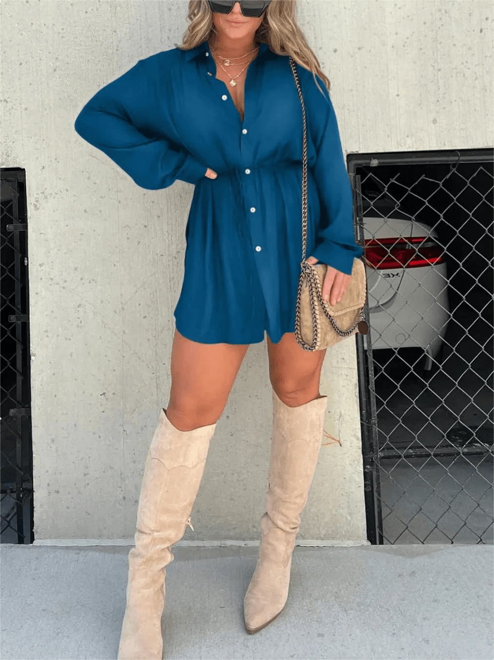 Lenoir™ | Robe combinaison satinée tendance