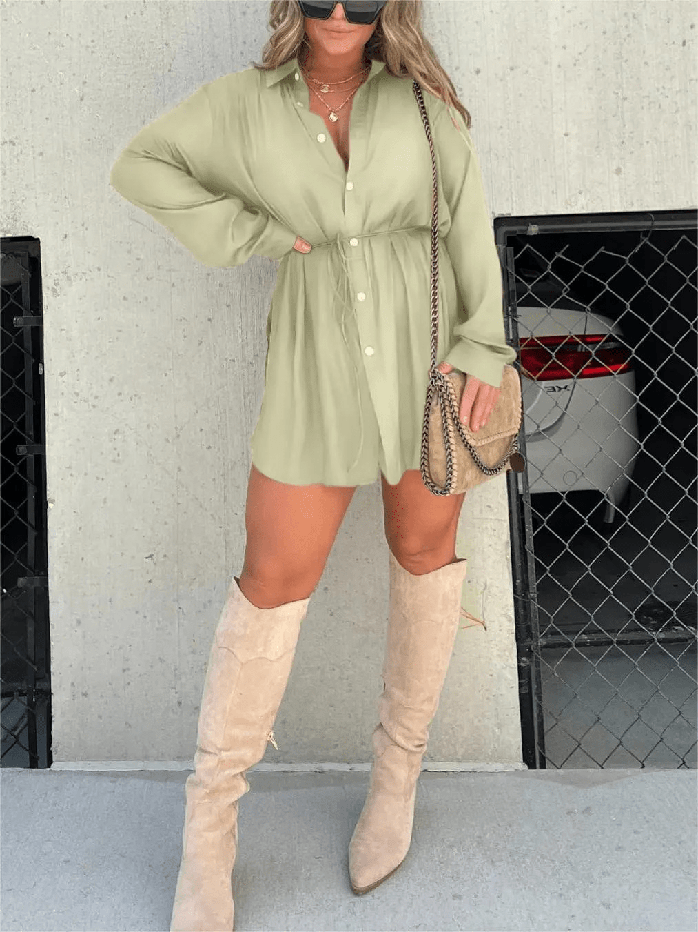 Lenoir™ | Robe combinaison satinée tendance