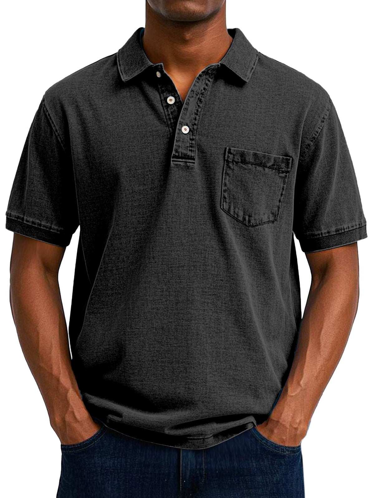 Lenoir™  - Chemise Polo Vintage Décontractée pour Homme