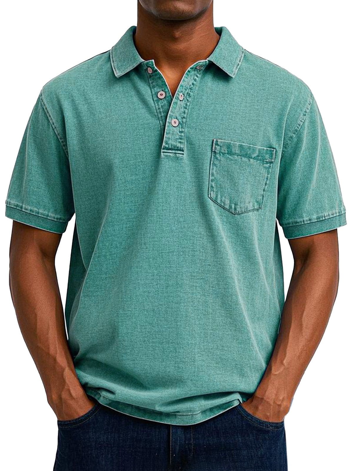Lenoir™  - Chemise Polo Vintage Décontractée pour Homme