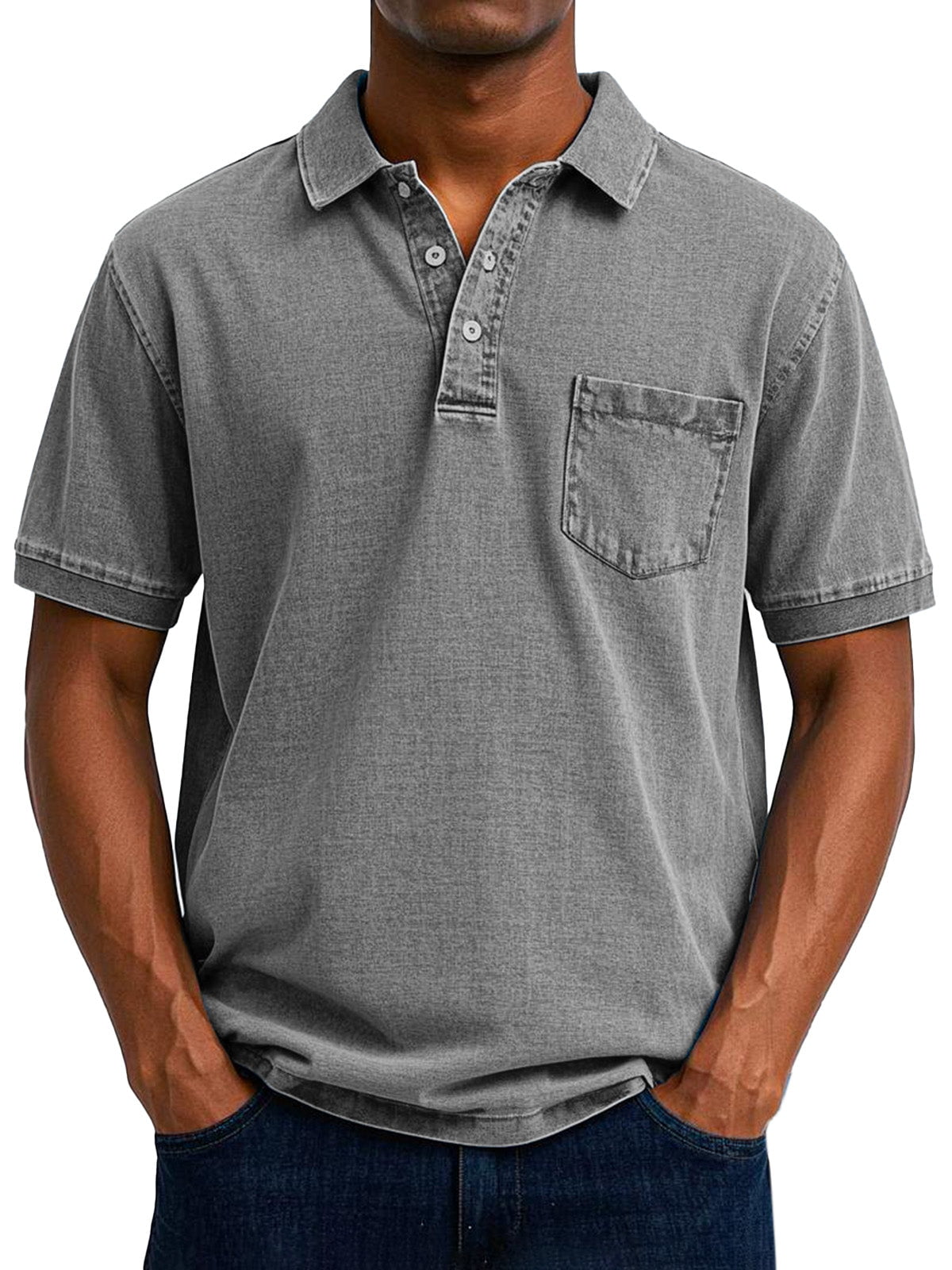 Lenoir™  - Chemise Polo Vintage Décontractée pour Homme