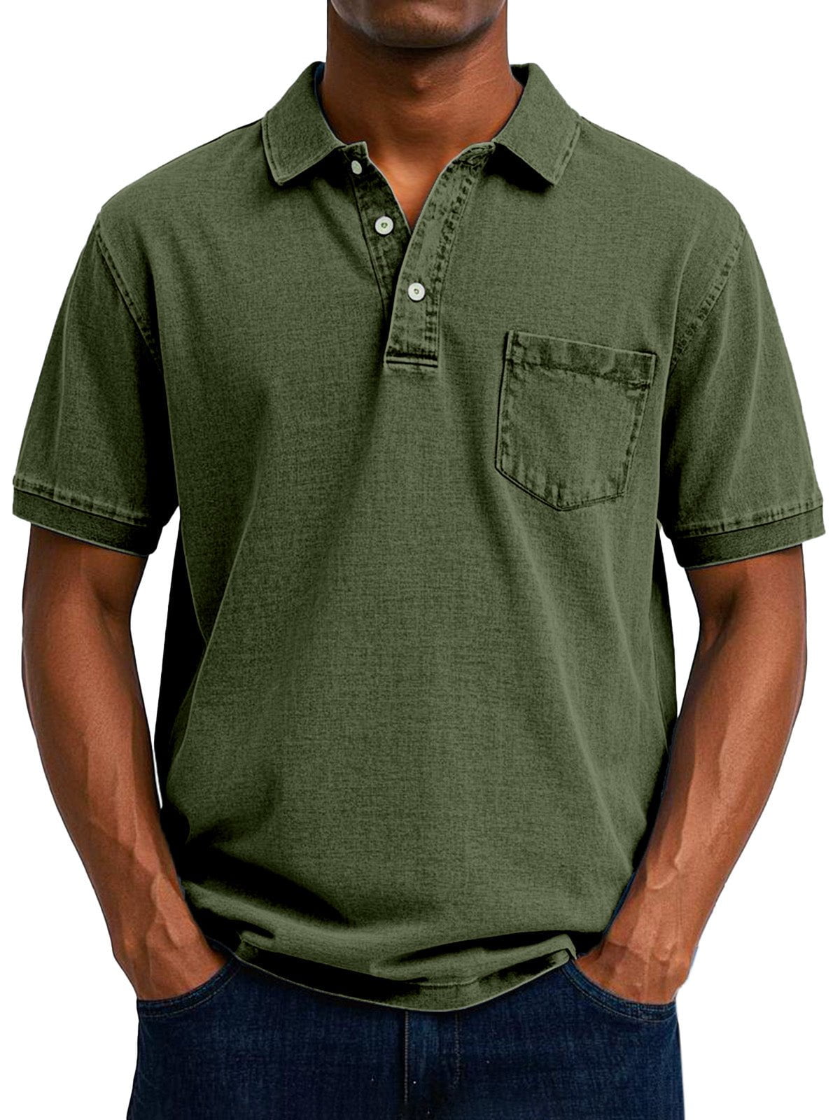 Lenoir™  - Chemise Polo Vintage Décontractée pour Homme