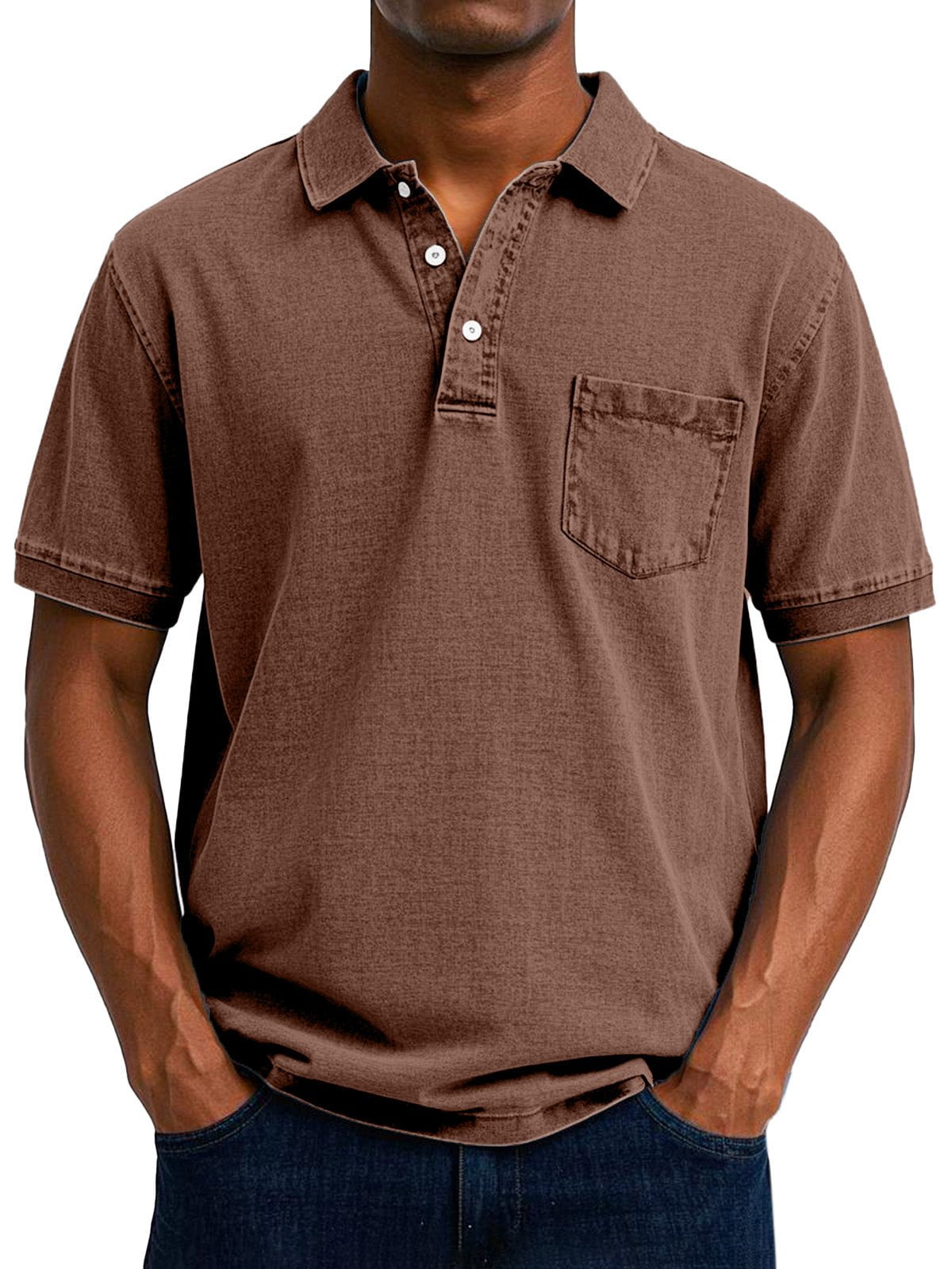 Lenoir™  - Chemise Polo Vintage Décontractée pour Homme