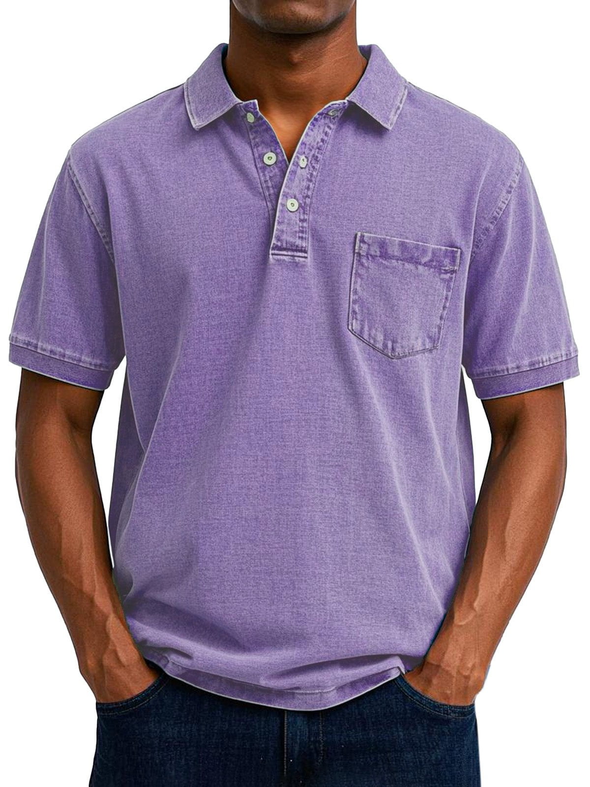 Lenoir™  - Chemise Polo Vintage Décontractée pour Homme