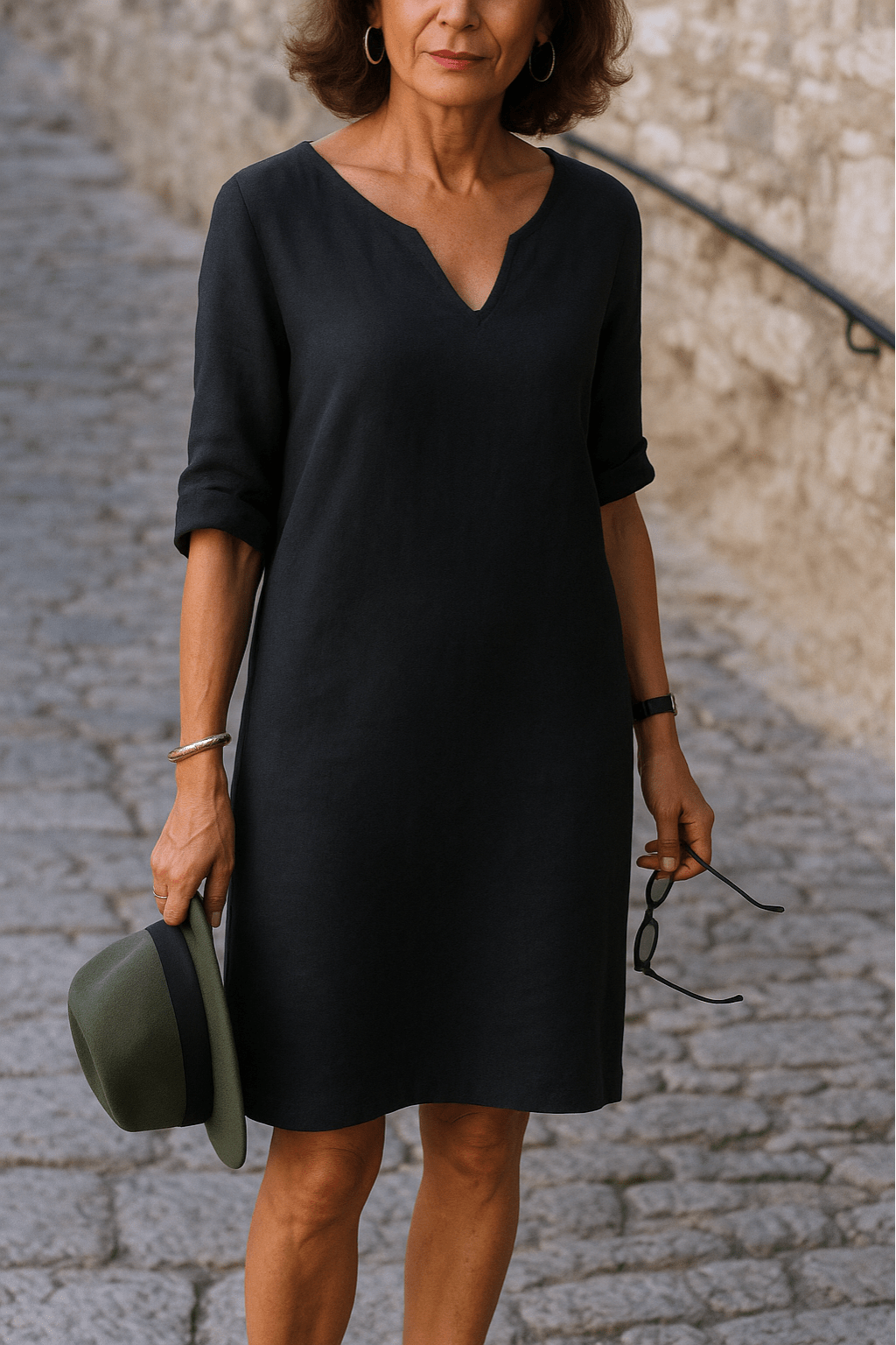 Lenoir™ | Robe élégante à col en V