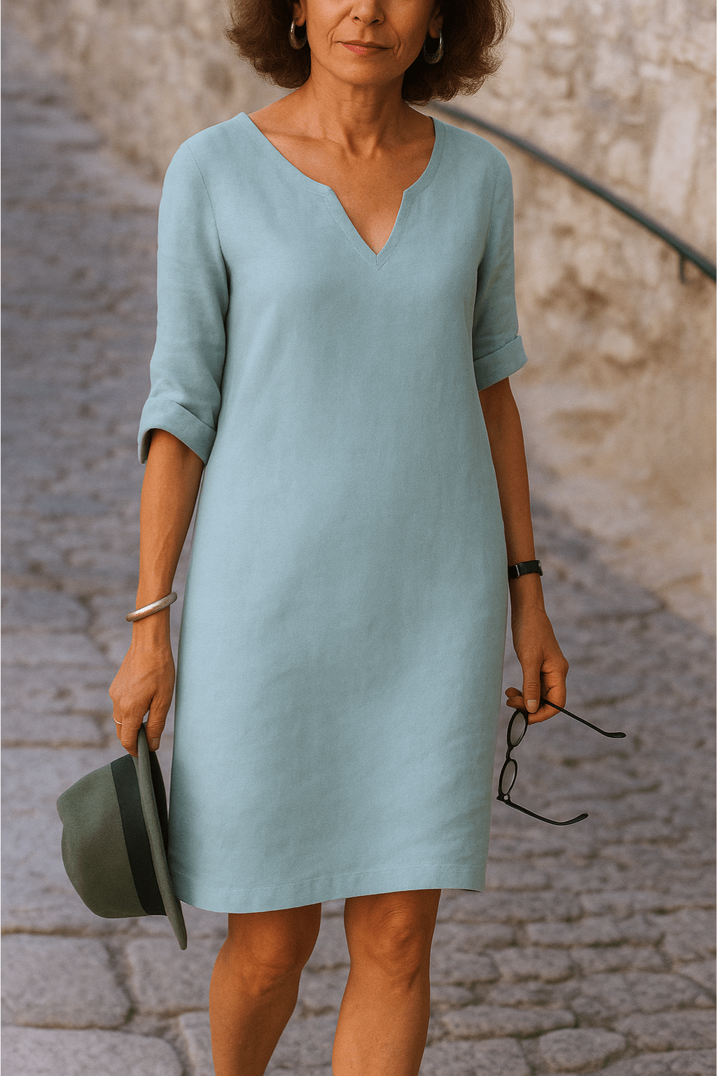 Lenoir™ | Robe élégante à col en V