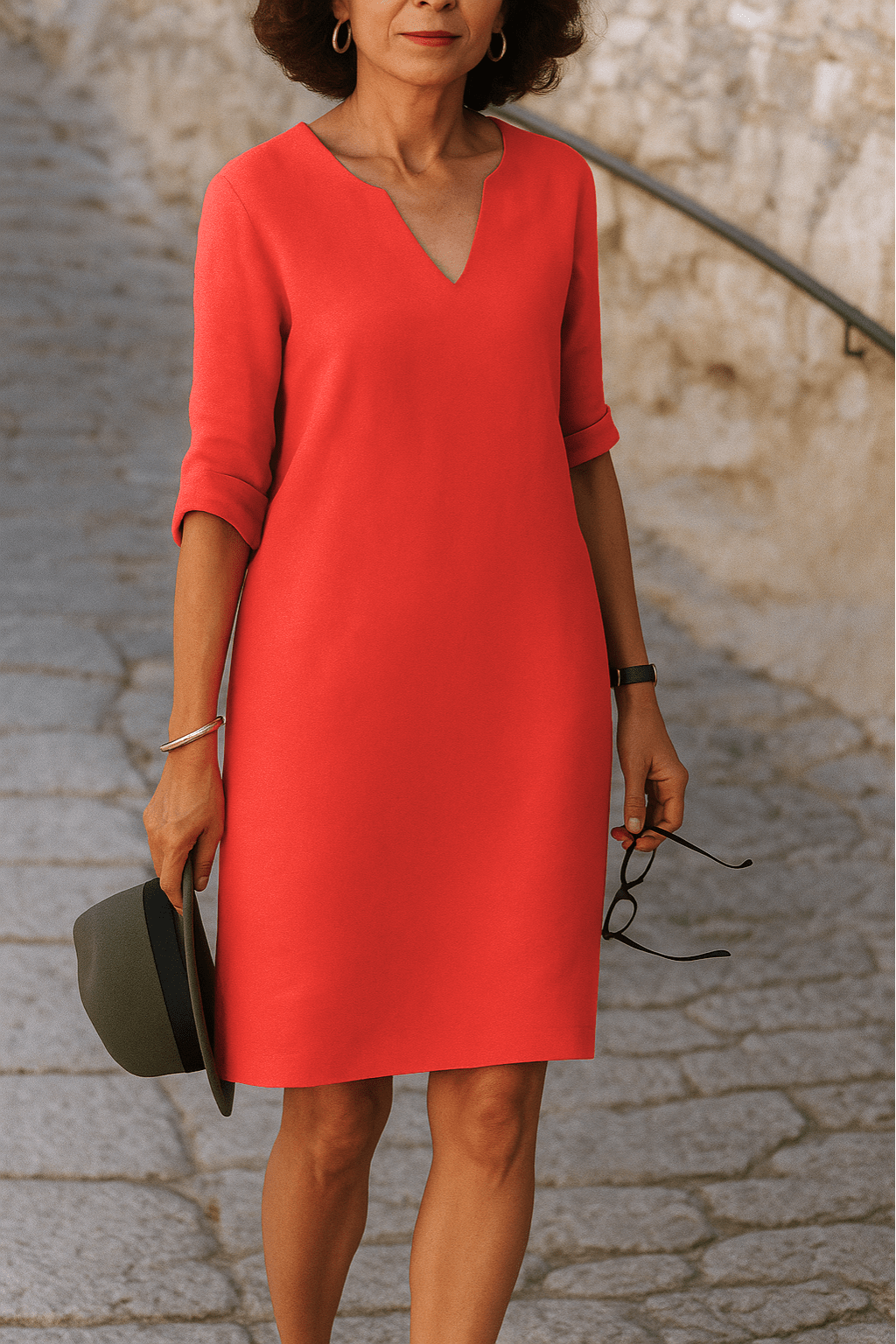 Lenoir™ | Robe élégante à col en V