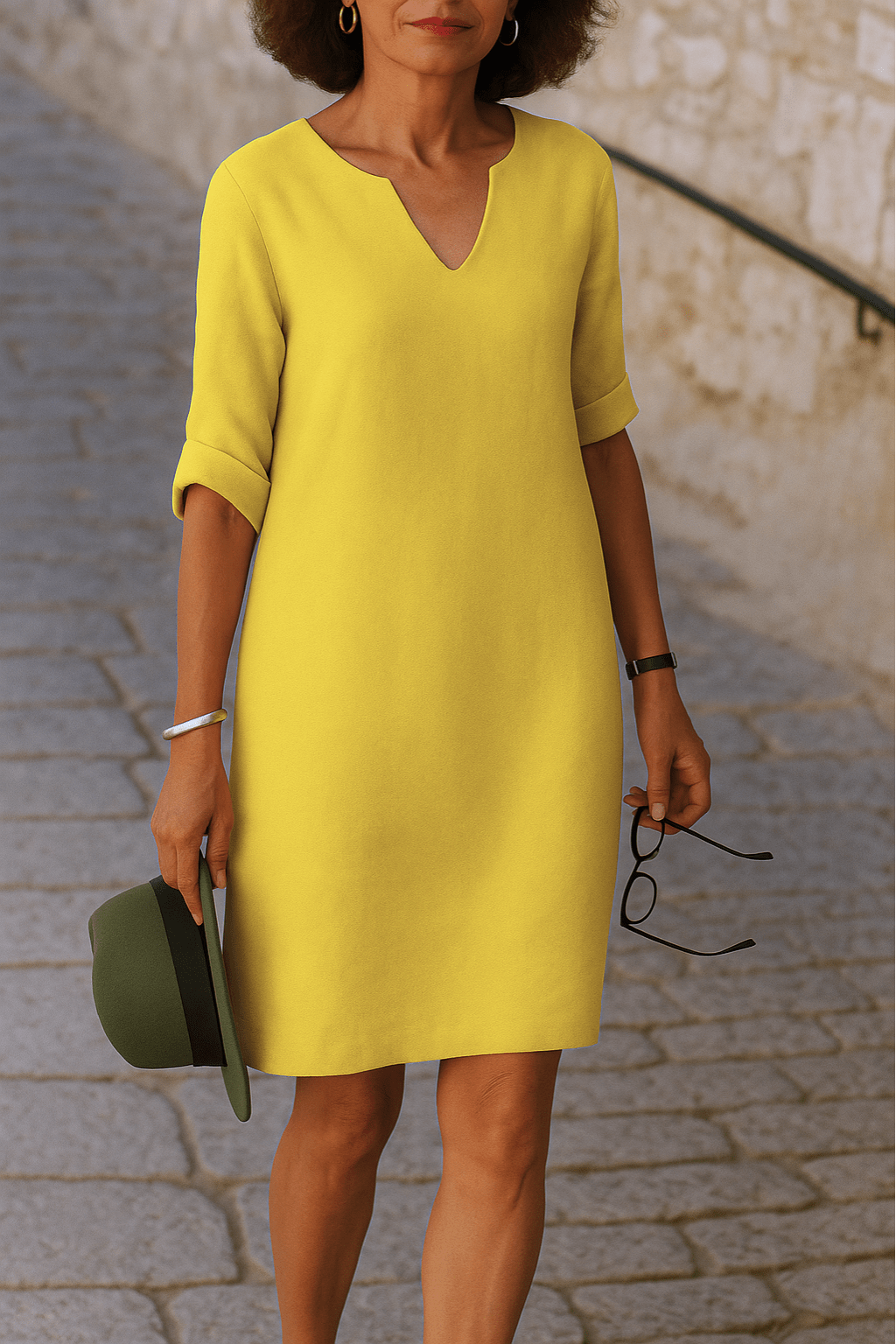 Lenoir™ | Robe élégante à col en V