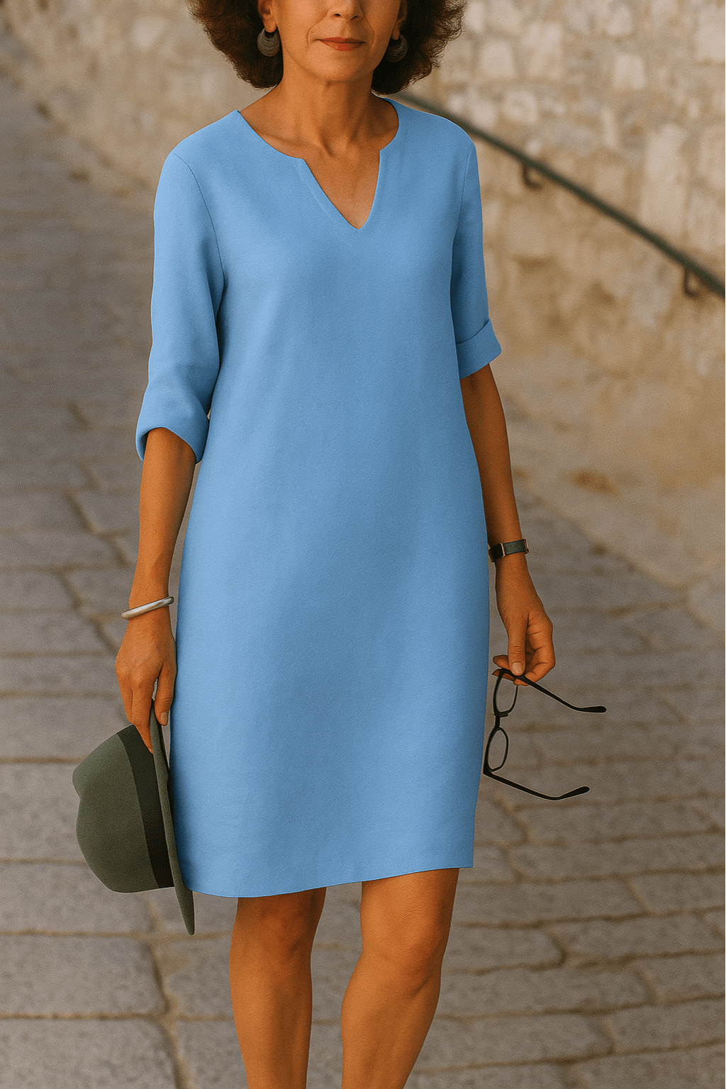 Lenoir™ | Robe élégante à col en V