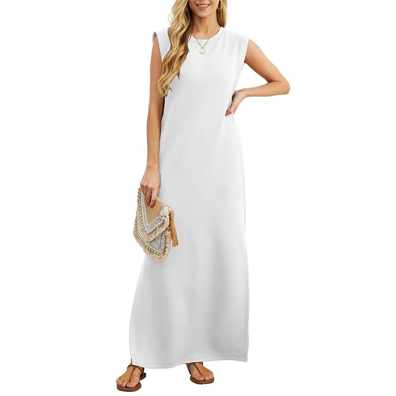 Martine | Robe Longue Fluide Antifroissage