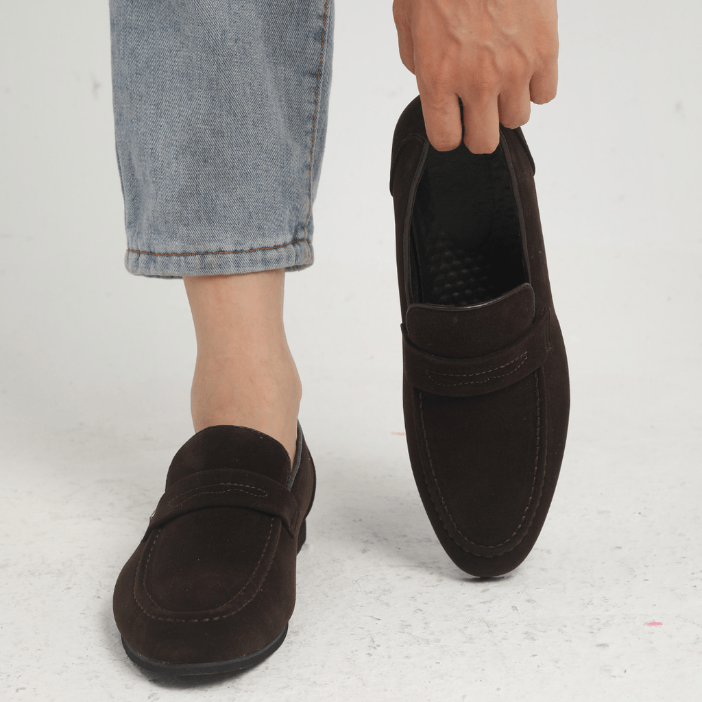 Lenoir™ | Mocassins à brides en daim