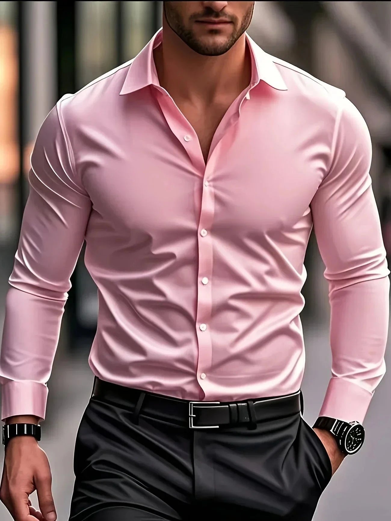Lenoir™ | Chemise élégante à manches longues avec boutons