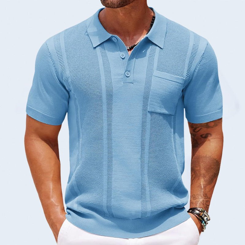 Lenoir™ | Polo élégant en soie glacée