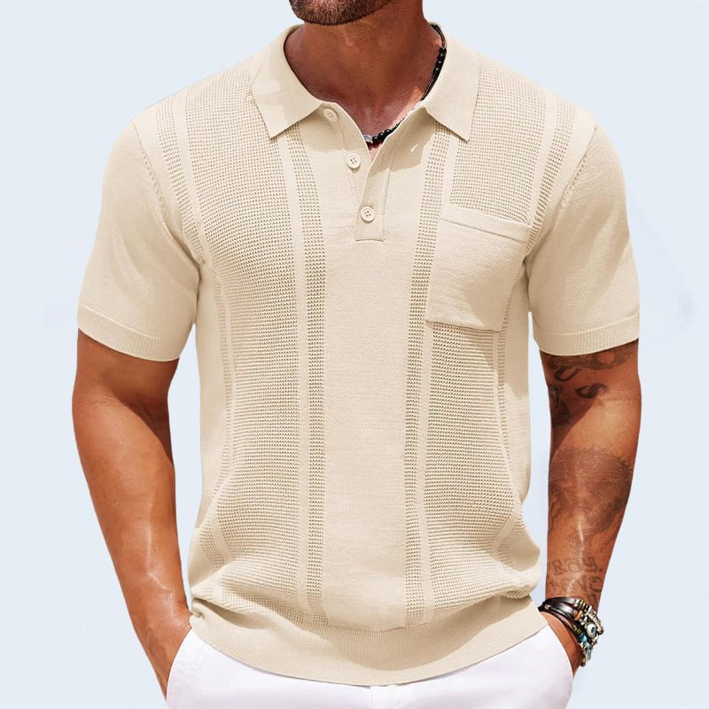 Lenoir™ | Polo élégant en soie glacée
