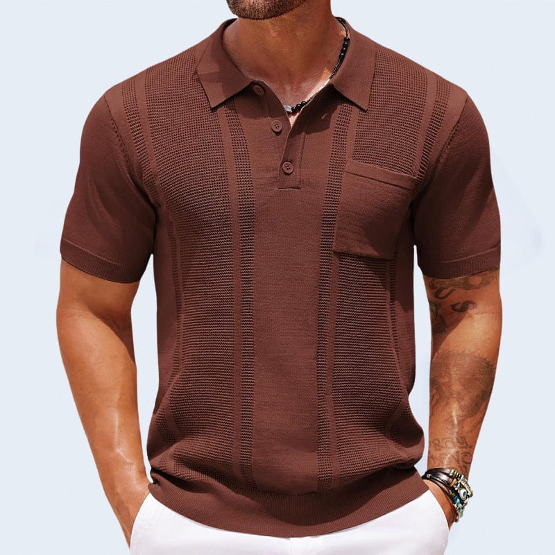 Lenoir™ | Polo élégant en soie glacée