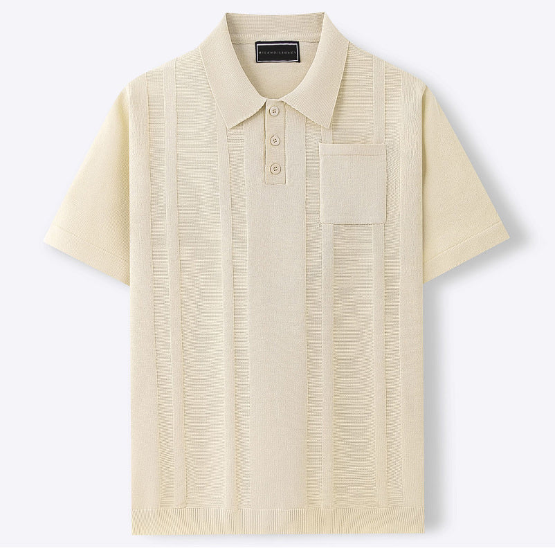 Lenoir™ | Polo élégant en soie glacée