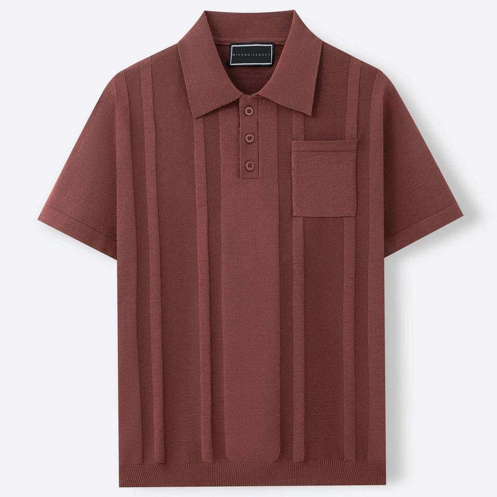 Lenoir™ | Polo élégant en soie glacée