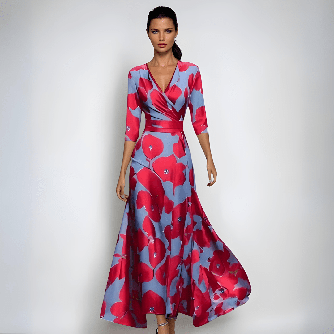 Emily - Robe Maxi Fleurie Luxe