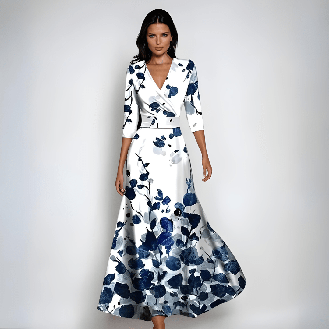 Emily - Robe Maxi Fleurie Luxe