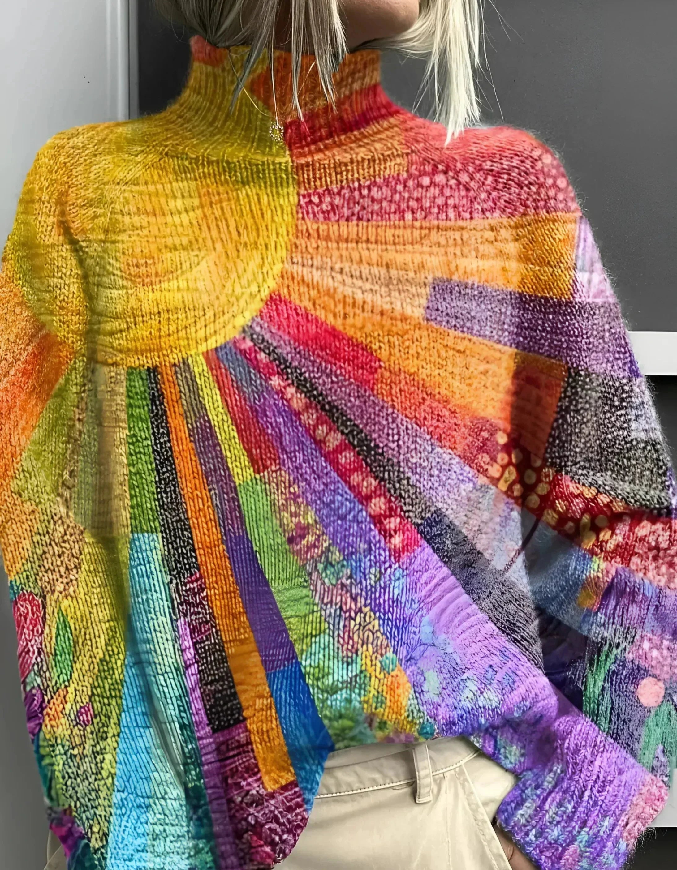 Lenoir | Pull col roulé coloré