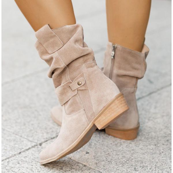 Alexis – Bottines avec Fermeture Éclair Simple et Confort Orthopédique + Support