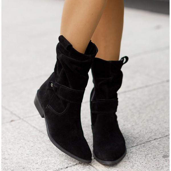 Alexis – Bottines avec Fermeture Éclair Simple et Confort Orthopédique + Support