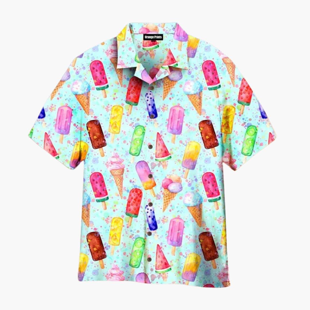 Lenoir™ | Chemise d'été élégante avec imprimé glace