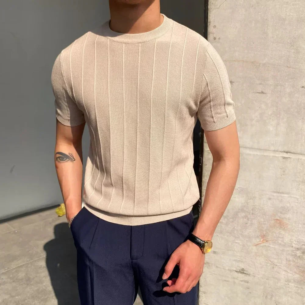 Lenoir™ | T-shirt côtelé Cannes
